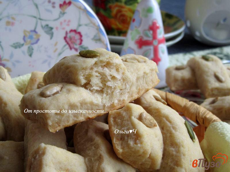 Фото приготовление рецепта: Рисовое печенье с семечками «Кресты» шаг №8