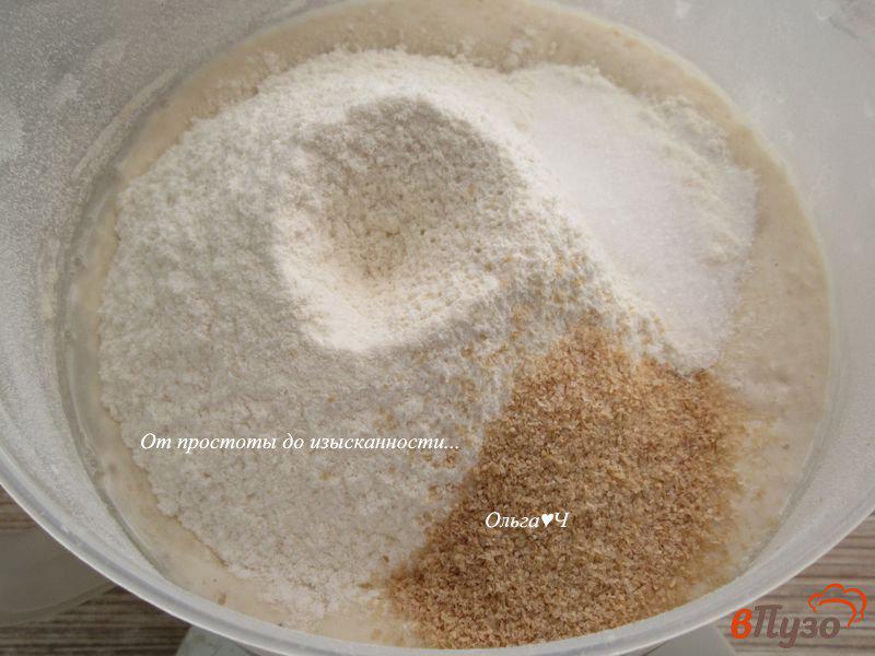 Фото приготовление рецепта: Ржано-льняной отрубной хлеб шаг №2