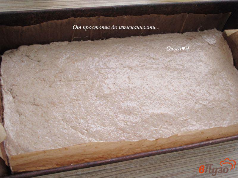 Фото приготовление рецепта: Ржано-льняной отрубной хлеб шаг №4