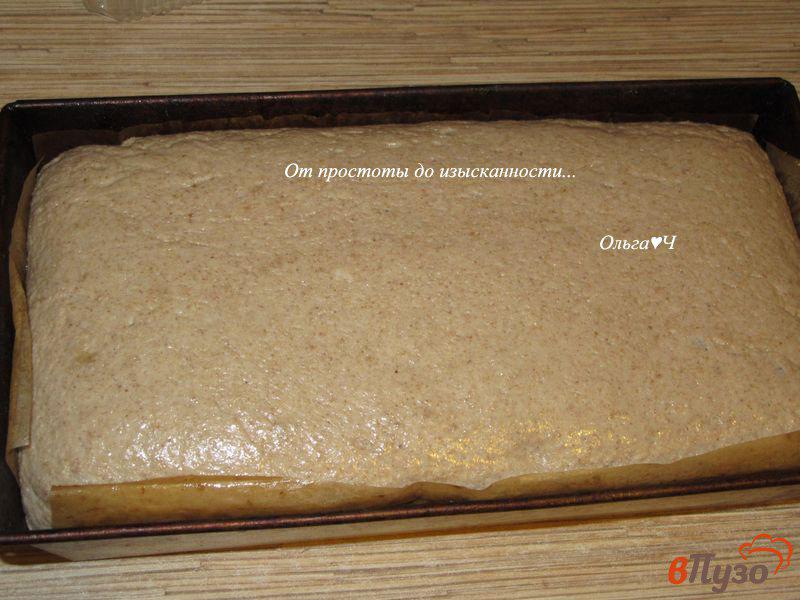 Фото приготовление рецепта: Ржано-льняной отрубной хлеб шаг №5