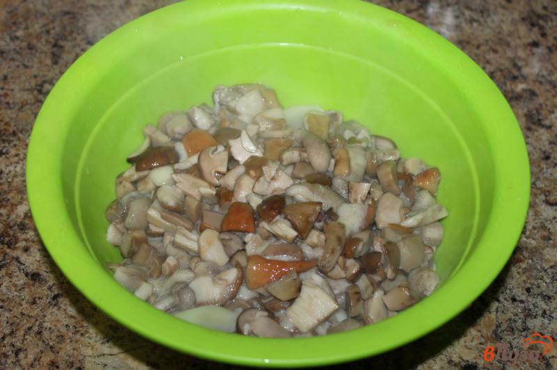 Фото приготовление рецепта: Хрустящие грибы с мукой шаг №1