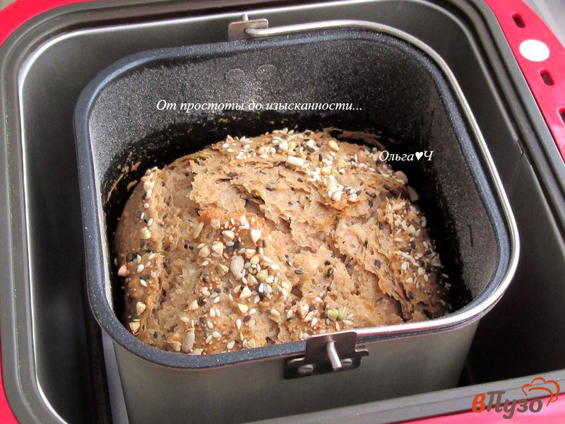 Фото приготовление рецепта: Цельнозерновой хлеб с миксом семечек шаг №5