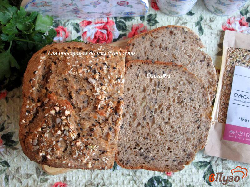 Фото приготовление рецепта: Цельнозерновой хлеб с миксом семечек шаг №7