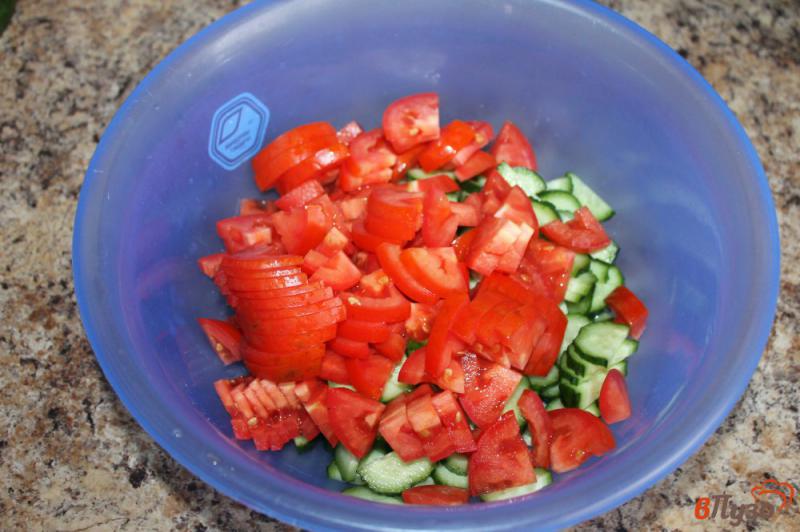 Фото приготовление рецепта: Овощной салат к шашлыку шаг №2