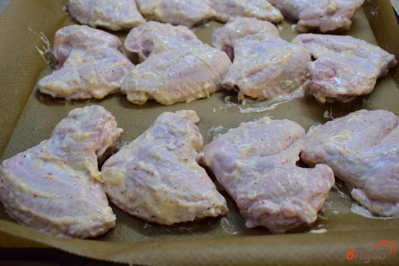 Фото приготовление рецепта: Куриные крылья в духовке шаг №4
