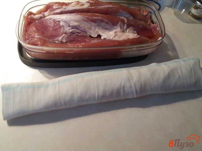 Фото приготовление рецепта: Вяленое мясо из свиной вырезки шаг №5