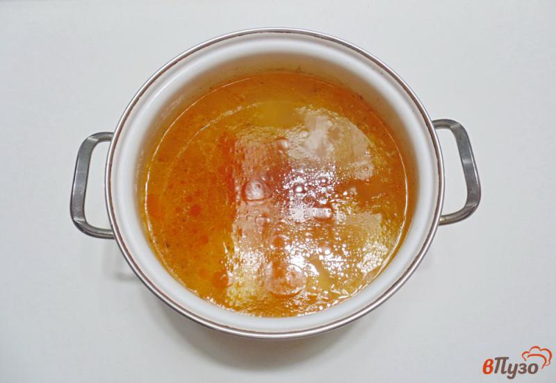 Фото приготовление рецепта: Фасолевый суп с томатом шаг №5