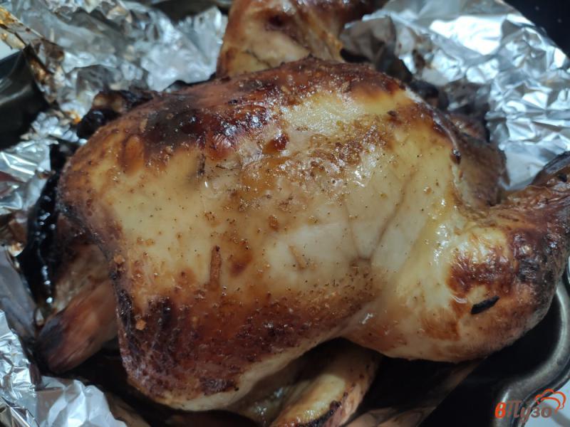 Фото приготовление рецепта: Курица запечённая в медово-соевом маринаде шаг №4