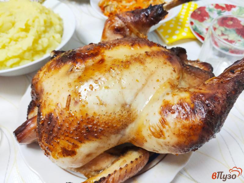 Фото приготовление рецепта: Курица запечённая в медово-соевом маринаде шаг №5