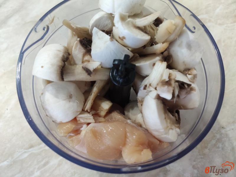 Фото приготовление рецепта: Бризоли с курицей и грибами шаг №1