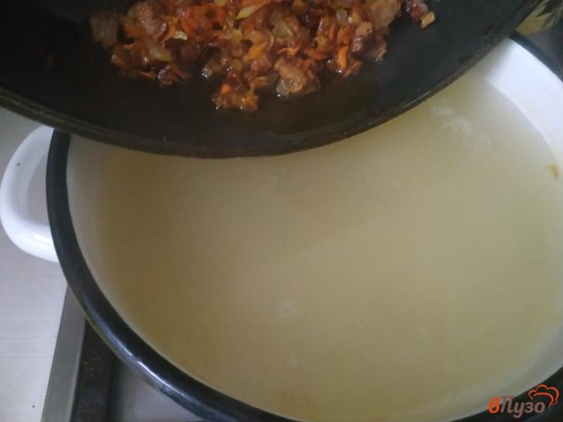 Фото приготовление рецепта: Полевой суп с пшеном шаг №8