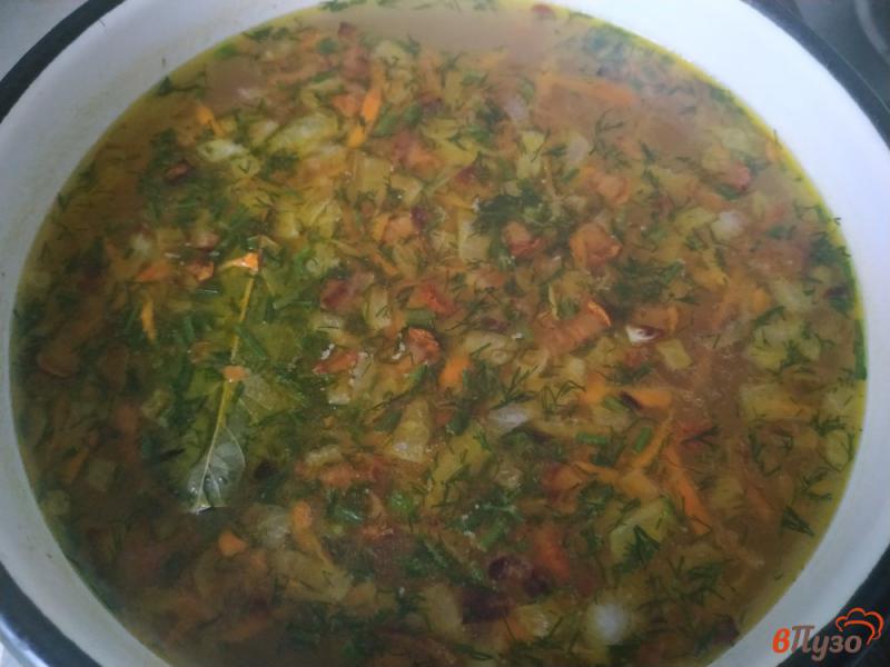 Фото приготовление рецепта: Полевой суп с пшеном шаг №10
