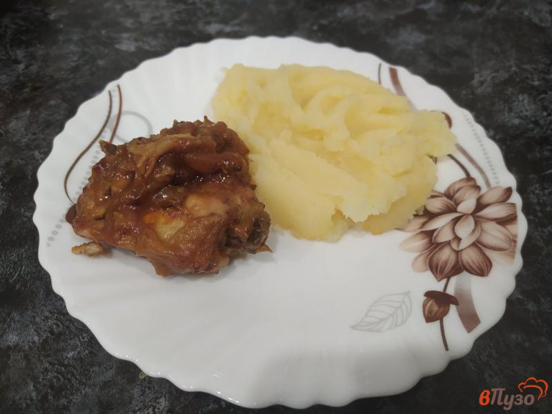 Фото приготовление рецепта: Куриные окорочка в сладком соусе в мультиварке шаг №9
