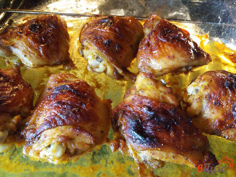 Фото приготовление рецепта: Тонкие блинчики с курицей и сыром шаг №3