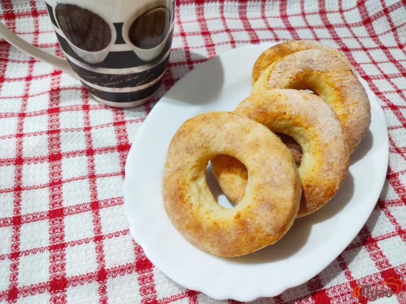 Фото приготовление рецепта: Творожные пончики в духовке шаг №7