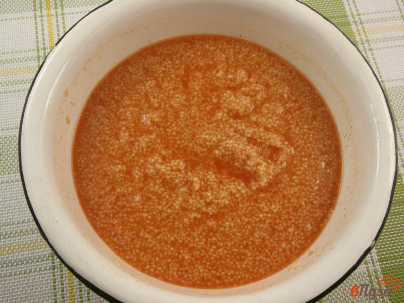Фото приготовление рецепта: Кускус в томатно-овощном соусе с нутом шаг №2