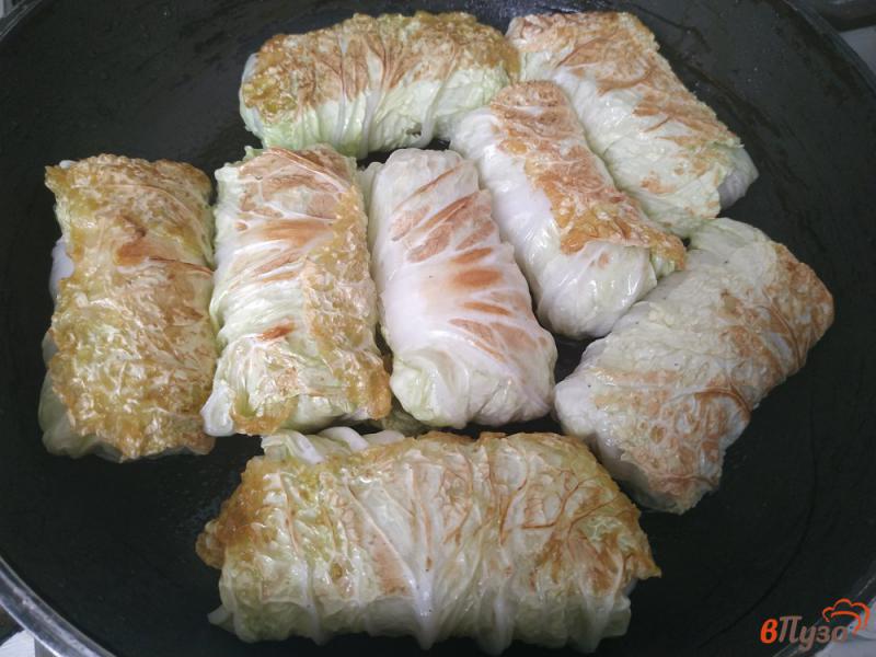 Фото приготовление рецепта: Голубцы с пекинской капусты шаг №6
