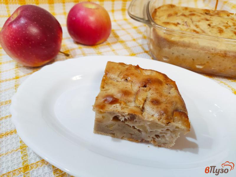 Фото приготовление рецепта: Пирог с яблоками шаг №9