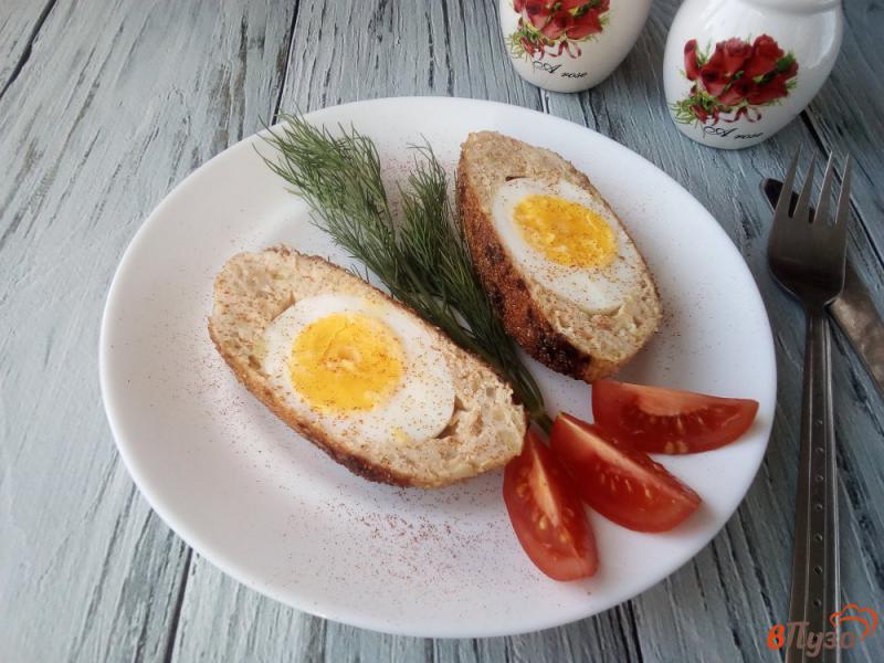 Фото приготовление рецепта: Котлеты с яйцом внутри шаг №7