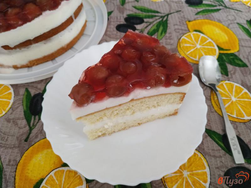 Фото приготовление рецепта: Бисквитный торт шаг №18