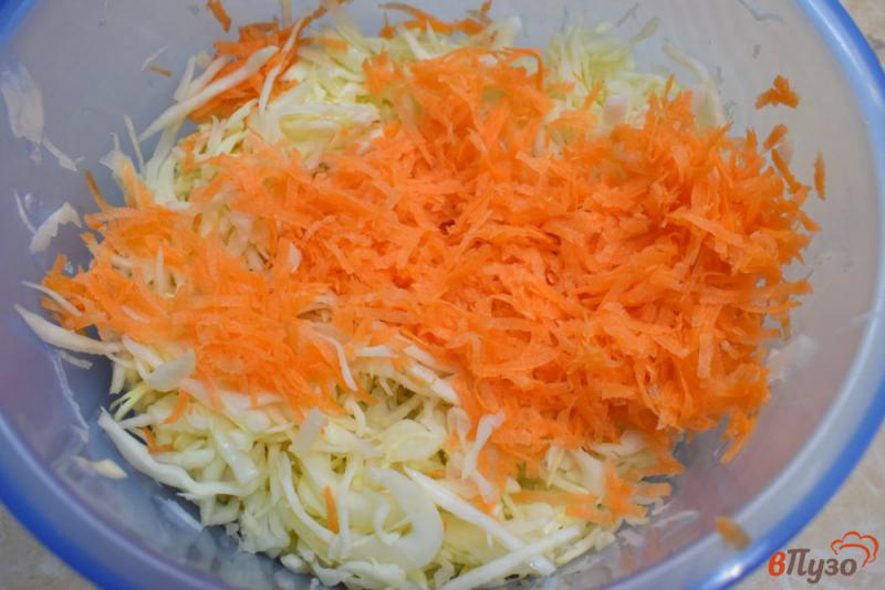 Фото приготовление рецепта: Овощной салат из свежей капусты шаг №2