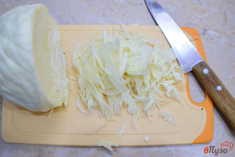 Фото приготовление рецепта: Овощной салат из свежей капусты шаг №1