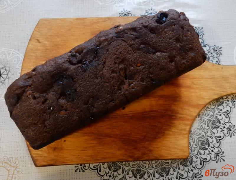 Фото приготовление рецепта: Десертный ржаной хлеб с семечками и сухофруктами шаг №12