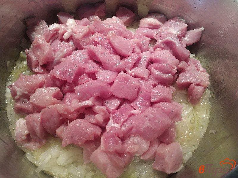 Фото приготовление рецепта: Венгерский гуляш из свинины шаг №4