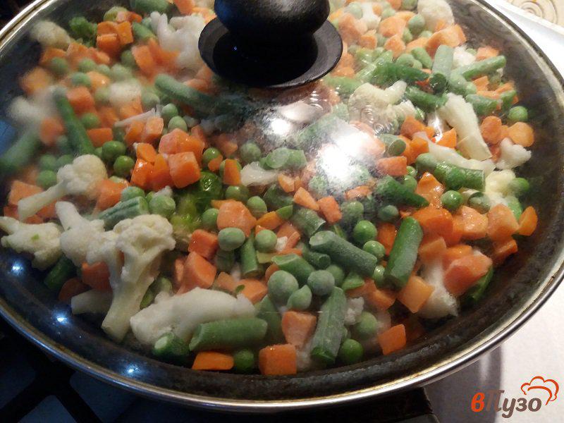 Фото приготовление рецепта: Филе трески и овощной гарнир шаг №4