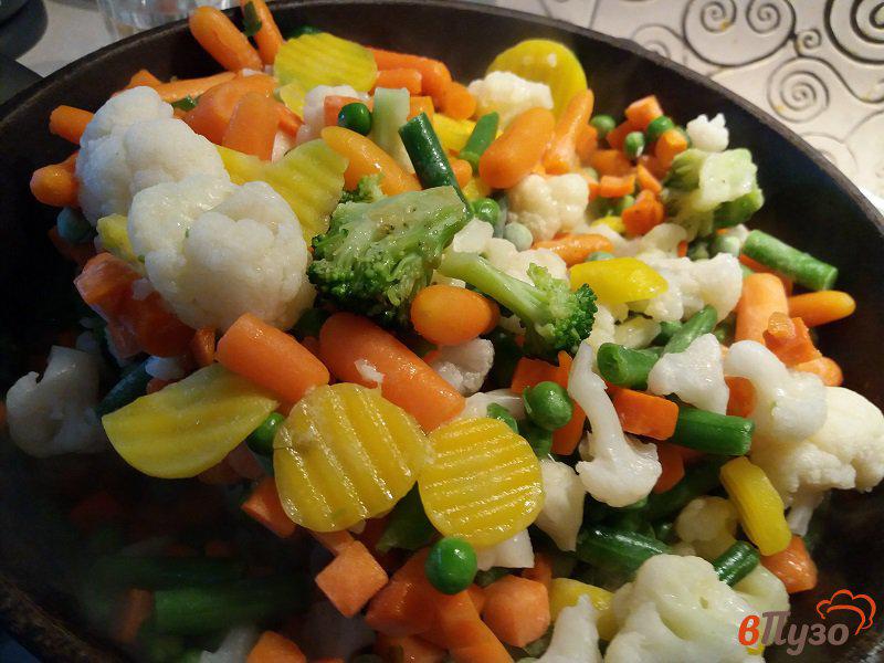 Фото приготовление рецепта: Филе трески и овощной гарнир шаг №8