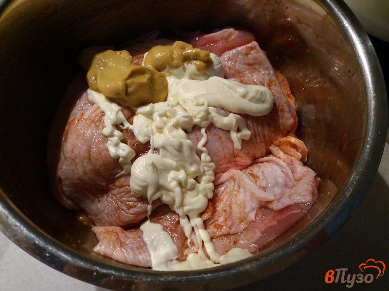 Фото приготовление рецепта: Запеченные куриные бёдра в горчичном маринаде шаг №3