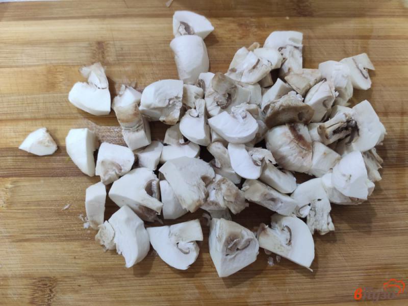 Фото приготовление рецепта: Капуста тушёная с грибами и кетчупом шаг №2