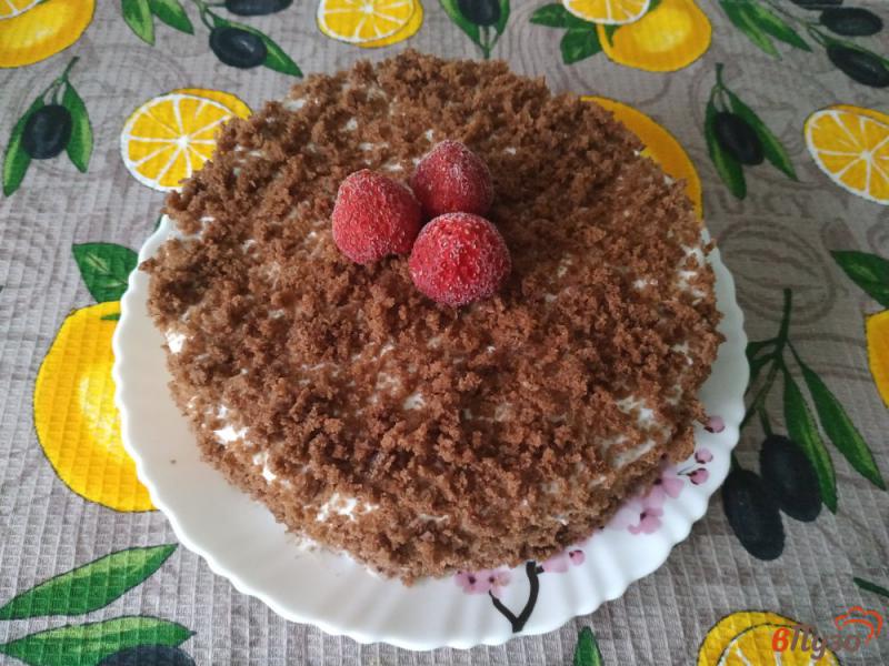 Фото приготовление рецепта: Шоколадный торт в микроволновке шаг №13