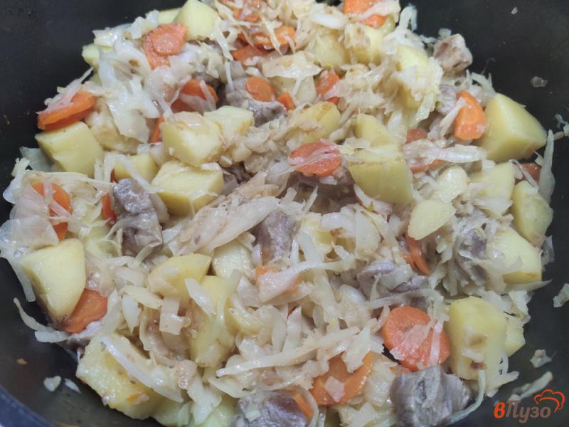 Фото приготовление рецепта: Овощное рагу со свининой и кукурузой шаг №4