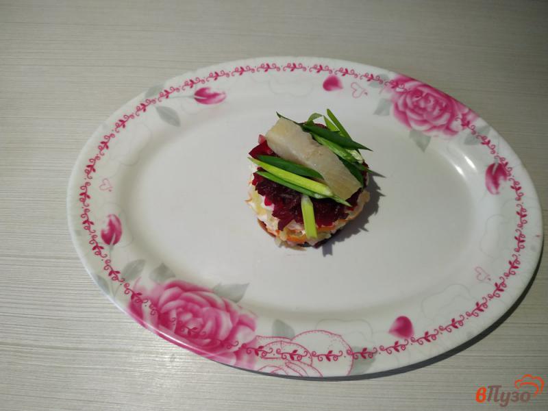 Фото приготовление рецепта: Порционный салат Шуба шаг №10