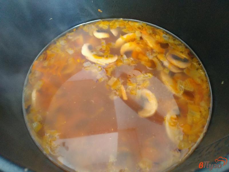 Фото приготовление рецепта: Суп грибной в мультиварке шаг №7