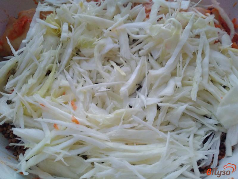 Фото приготовление рецепта: Гречневая каша с овощами шаг №6