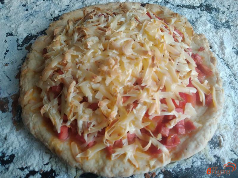 Фото приготовление рецепта: Пицца на слоёном тесте шаг №13