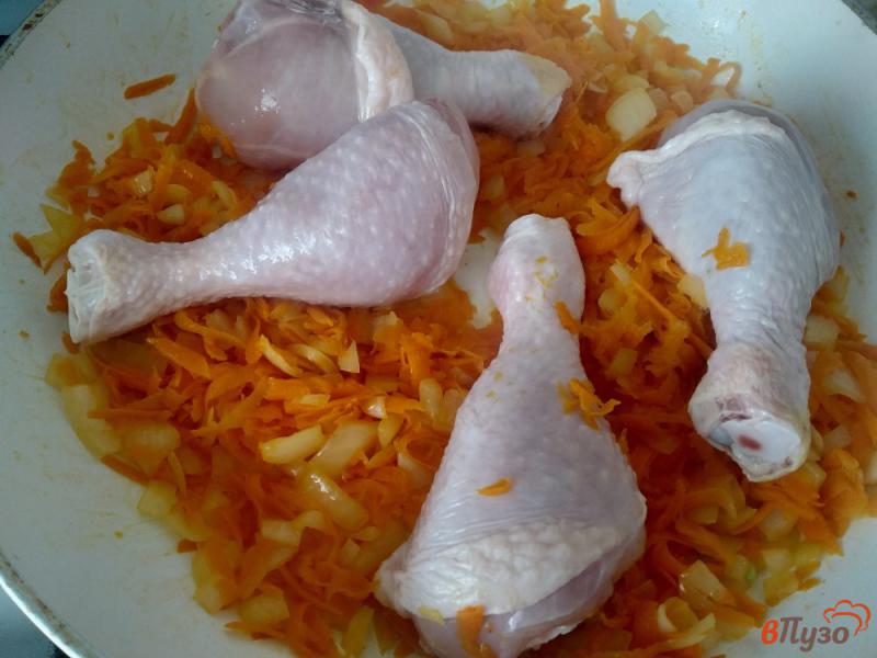 Фото приготовление рецепта: Голень куриная с перловой кашей шаг №2