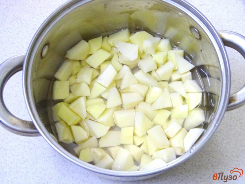 Фото приготовление рецепта: Свекольник с картофелем и маринованной свеклой шаг №1