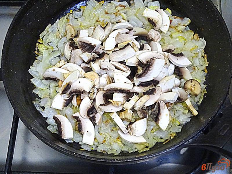 Фото приготовление рецепта: Пюре из тыквы с грибами на гарнир шаг №4