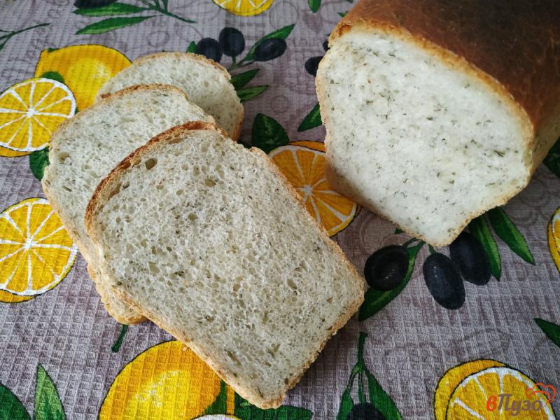 Фото приготовление рецепта: Хлеб формовой с укропом шаг №8