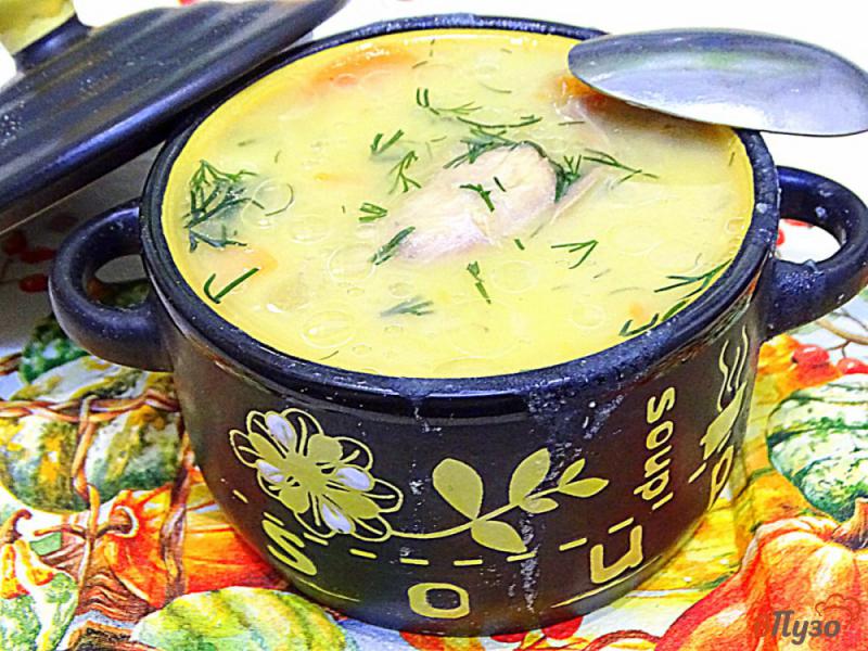 Фото приготовление рецепта: Гороховый суп на курином бульоне шаг №9