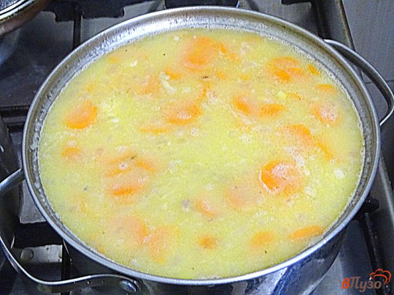 Фото приготовление рецепта: Гороховый суп на курином бульоне шаг №7