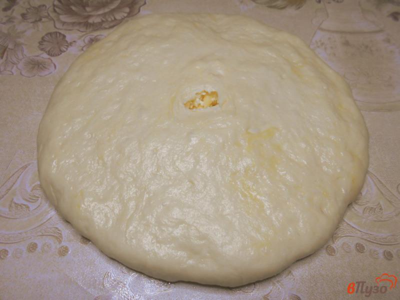 Фото приготовление рецепта: Сырные лепешки в духовке шаг №11