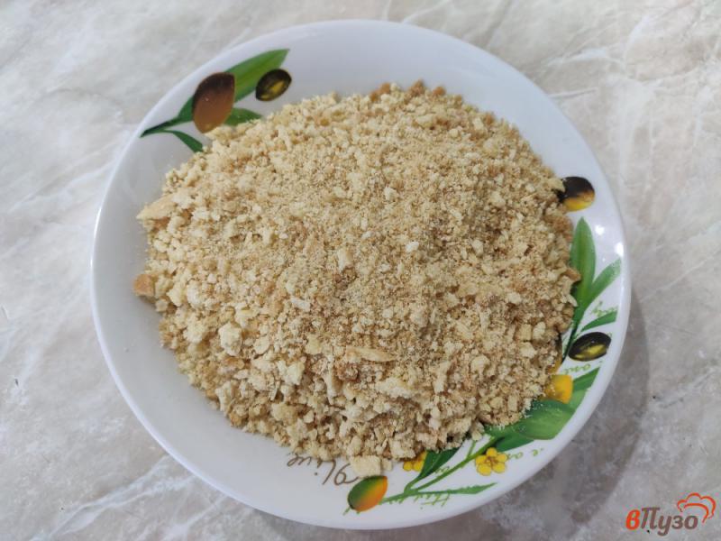 Фото приготовление рецепта: Десерт из песочного печенья и заварного крема шаг №7