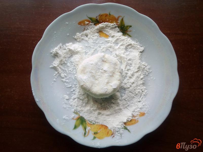 Фото приготовление рецепта: Сырники с кокосовой мукой шаг №3