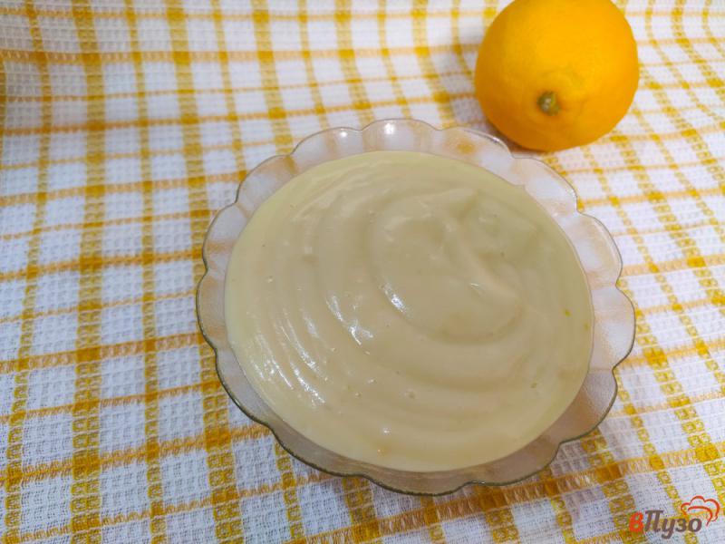 Фото приготовление рецепта: Заварной крем с цедрой лимона шаг №7