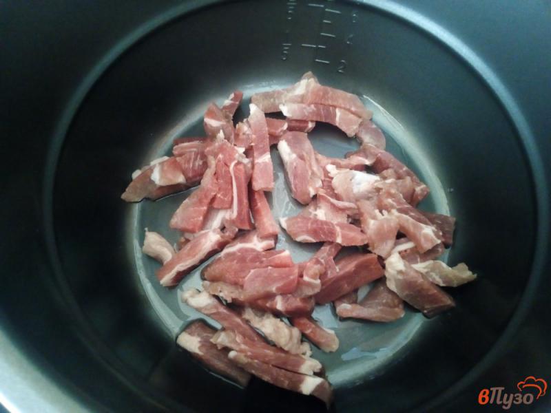 Фото приготовление рецепта: Капуста тушеная со свининой в мультиварке шаг №1