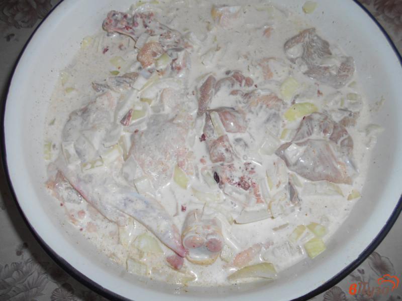 Фото приготовление рецепта: Шашлык из курицы с помидорами шаг №3
